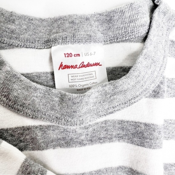 Hanna Andersson 2 Striped Pajama Tops - Picture 4 of 4